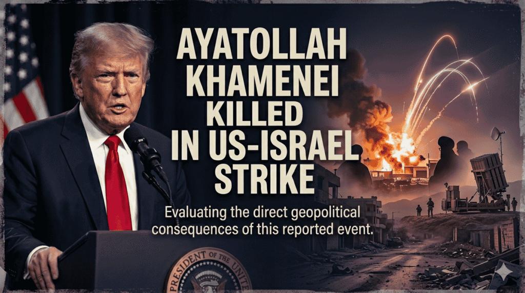 Ayatollah Khamenei Killed in US-Israel Strike Iran Confirms Supreme Leader’s Death, Vows “Destroyer Operation” | Breaking News