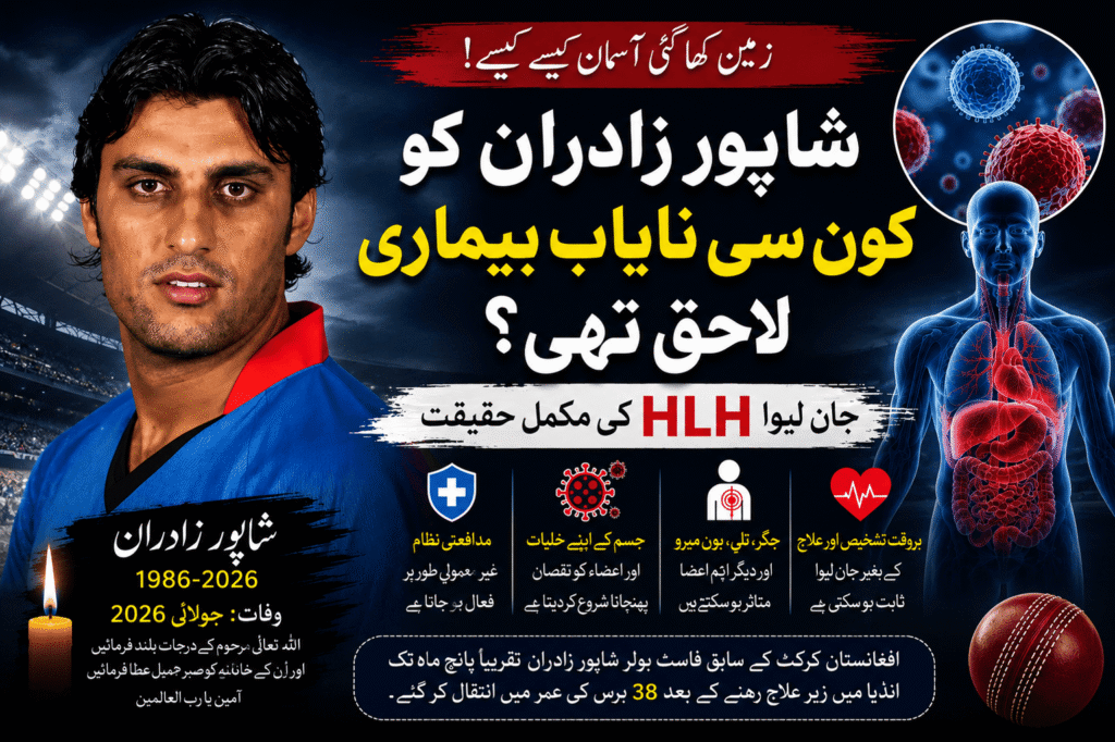 شاپور زادران کو کون سی نایاب بیماری لاحق تھی؟ جان لیوا HLH کی مکمل حقیقت